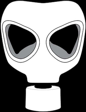 Gas Mask Vector Illustration PNG image with transparent background