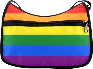 Gay Pride Rainbow Flag Stripes Crossbody Bags - Bag, HD Png Download PNG image with transparent background