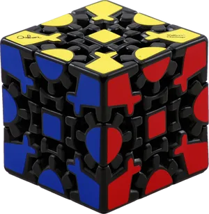 Gear Cube Puzzle Complexity PNG Image