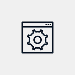 Gear Icon Graphic PNG image with transparent background