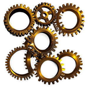 Gears Outline PNG 36 PNG