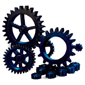 Gears Silhouette PNG qmq PNG