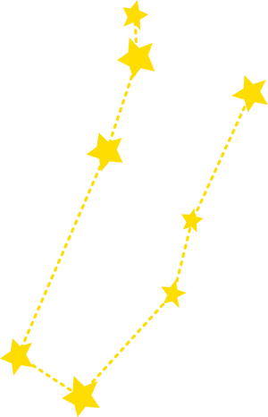 Gemini Constellation Illustration PNG Image