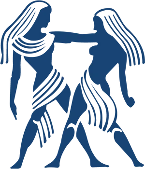 Gemini Zodiac Symbol Graphic PNG Image