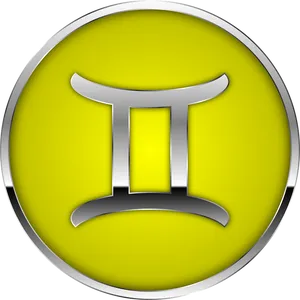 Gemini Zodiac Symbol Icon PNG Image