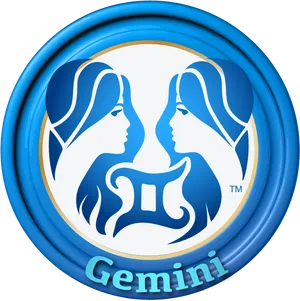 Gemini Zodiac Symbol Logo PNG Image