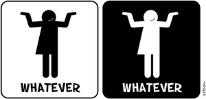 Gender Neutral Whatever Bathroom Sign, HD Png Download PNG image with transparent background