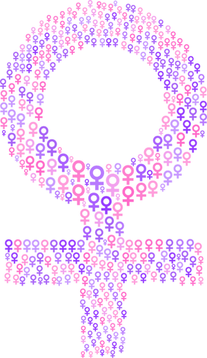 Pink,purple,symbol - Female Symbol Art Png, Transparent Png PNG with transparent background