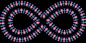 Gender Symbols Infinity Pattern PNG image with transparent background