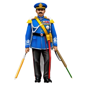 General In Parade Uniform Png Fti43 PNG Image