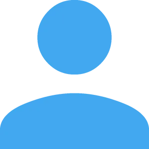 Generic Blue Person Icon PNG Image