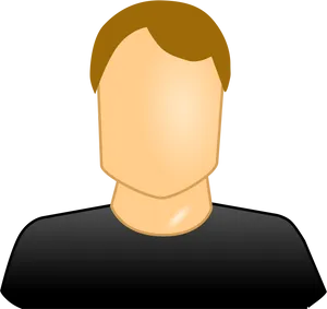 Generic Male Avatar Graphic PNG Image