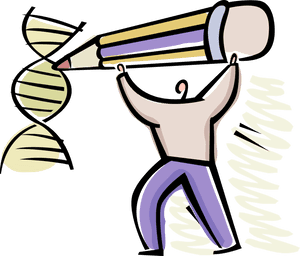 Genetic Editing Illustration PNG with transparent background