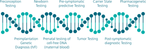Genetic Testing Stages Infographic PNG Image