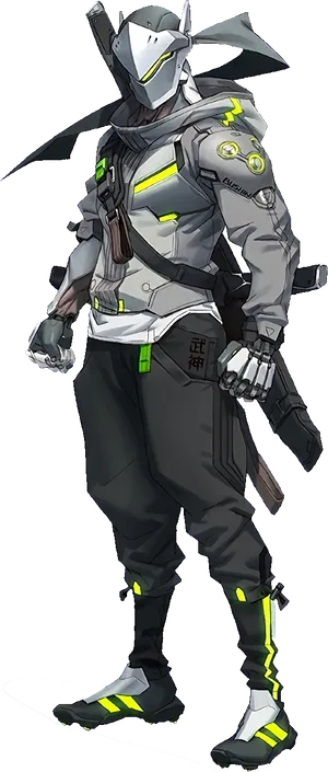 Genji Overwatch Cyber Ninja PNG Image