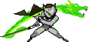 Genji Overwatch Pixel Art, HD Png Download PNG image with transparent background