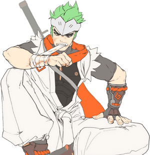 #genji #overwatch #younggenji #ow - Overwatch Young Genji Art, HD Png Download PNG image with transparent background