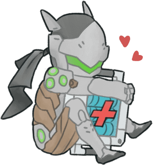 Genji X Healthpack Otpa Small Genji Doodle-ps He’s - Genji Meme Png, Transparent Png PNG image with transparent background
