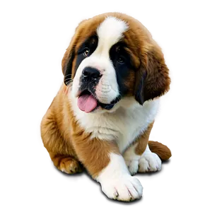 Gentle Giant Saint Bernard Png 06252024 PNG Image