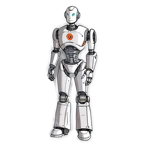 Gentle Robot Sketch Png Cxn PNG Image