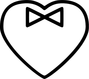 Gentleman Heart Icon PNG image with transparent background