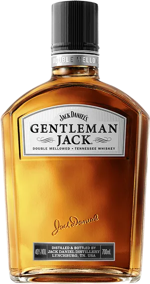 Gentleman Jack Whiskey Bottle PNG Image