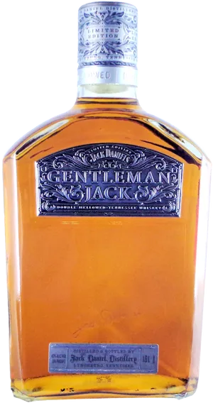 Gentleman Jack Whiskey Bottle PNG Image