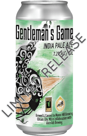 Gentlemans Game I P A Beer Can PNG image with transparent background