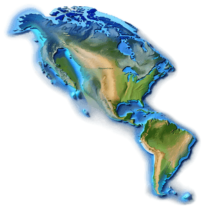 Geographic Continent Map PNG 06242024 PNG