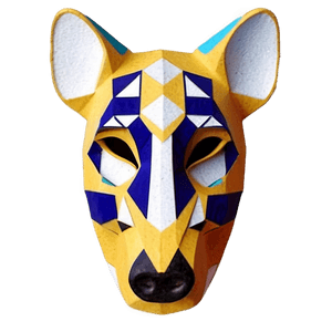 Geometric Animal Masks PNG 06232024 PNG