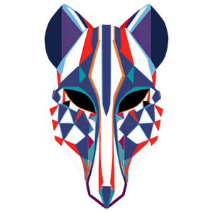 Geometric Animal Masks PNG kmy PNG image with transparent background