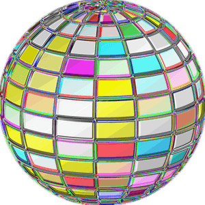 Geometric Beach Ball Psychedelic Clip Arts - Balls Colorful Cool Wallpaper 3d, HD Png Download PNG image with transparent background