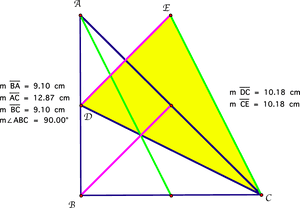 Looking At An Isosceles Triangle, We Know That The - Median Of Right Scalene Triangle, HD Png Download PNG with transparent background