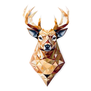 Geometric Deer Head Vector Png Kxk PNG Image