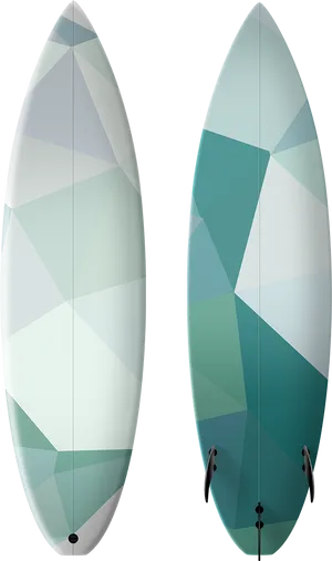 Geometric Design Surfboards PNG Image