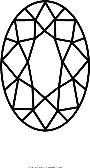 Cool Diamond Coloring Pages Page Ultra - Pear Shaped Diamond Outline, HD Png Download PNG image with transparent background