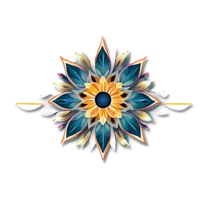 Geometric Flower Design Png 17 PNG Image