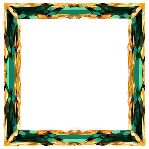 Geometric Green Frame Png Hva PNG Image