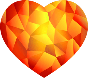 Heart Png Geomatric Transparent - Geometric Heart Transparent Background, Png Download PNG with transparent background