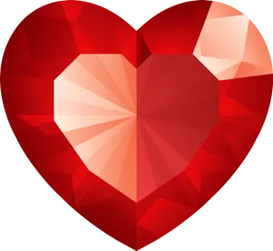 Geometric Heart Design PNG Image