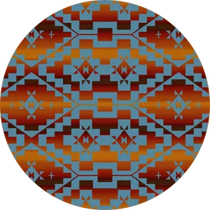 Geometric Pattern Circle Design PNG Image