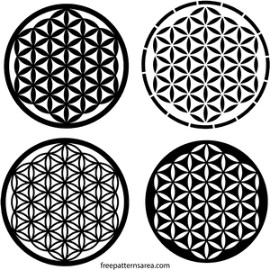 Printable Flower Of Life Stencil, HD Png Download PNG with transparent background