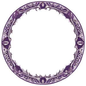 Geometric Purple Border Design Png Rto PNG Image