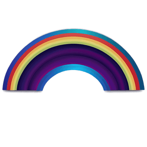 Geometric Rainbow Arc PNG 06262024 PNG with transparent background