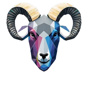 Geometric Ram Head Png 37 PNG Image