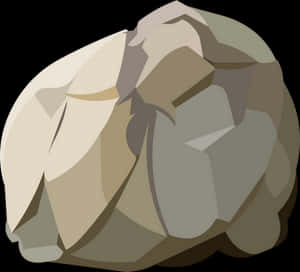 Geometric Rock Illustration PNG with transparent background
