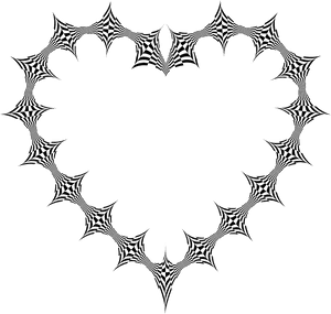 Stylized Checkered Geometric Heart - Hug Can Say What Words Cannot, HD Png Download PNG image with transparent background