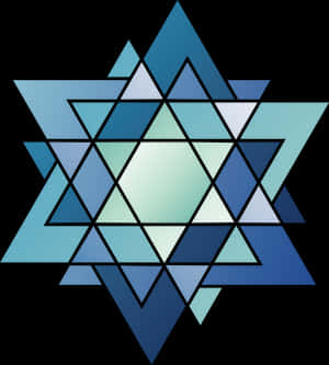 Transparent Blue Triangle Png - Geometric Triangle Art Png, Png Download PNG image with transparent background