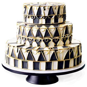 Geometric Wedding Cake Png 06122024 PNG Image