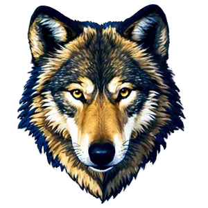 Geometric Wolf Head Outline Png 06122024 PNG Image